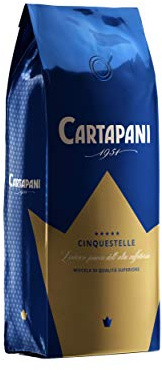 Cartapani 1951 | CINQUESTELLE in grani | caffè gourmet rigorosamente selezionati per l'espresso perfetto | 1kg