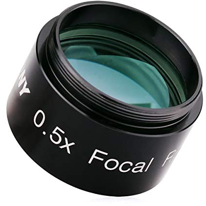 Svbony 1.25 Barlowlinse 0.5X, Fokalreduzierer Metal Apochromatisches Barlow Lens für Teleskop-Okulare