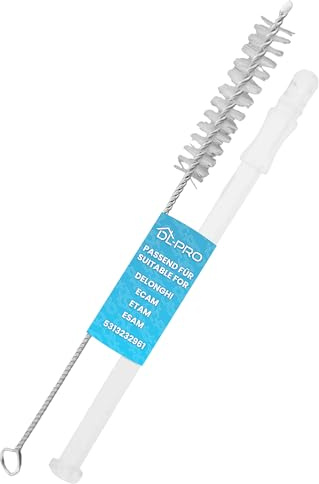 DL-pro Milk Suction Tube 15.6cm Compatible with DeLonghi ECAM ETAM Esam 5313232961 Milk Tube Milk Tube for LatteCrema Milk System Coffee Machine Coffee Machine + Cleaning Brush