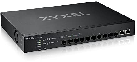 Zyxel XS1930-12F 12-Port Smart Managed Switch | 10x Ports 10G SFP+ + 2x Ports Multi-Gig, Gestion Intelligente L3, Indicateurs LED 5 Couleurs, Ventilateur Intelligent