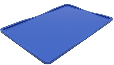 Colour Coded Euro Plastic Stacking Industrial Storage Containers Boxes Crates! (600 x 400 Lid, Blue)