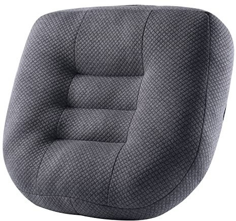 WYJHNL Ergonomisches/Orthopädisch Sitzkissen Kissen für Bürostuhl/Auto, Sitzauflage/Sitzauflagen/Sitzerhöhung Auto Erwachsene Sitzerhöhung für Hintern, rückenschmerzen, Boden, Stuhl 40x40cm Grey