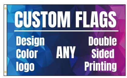 5x8FT Doppelseitige benutzerdefinierte Flagge Design Drucken Sie Ihr eigenes Logo/Foto/Bild/Text personalisierte Outdoor Flaggen Banner