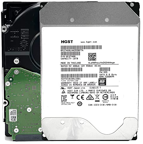 MDD - HGST He10 (HUH721010ALE601) 10TB 7200RPM 128MB Cache SATA 6.0Gb/s 3.5inch Enterprise Hard Drive (Renewed)