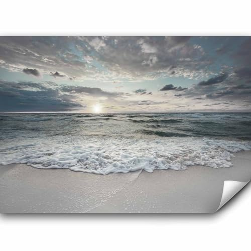 murando Fototapete Premium-Vlies Meer und Strand 300x210cm Foto Tapete Schlafzimmer Wohnzimmer Vliestapete XXL Wandtapete Motivtapeten Bildtapete 3d Effekt Wand Dekoration Landschaft Natur See Himmel