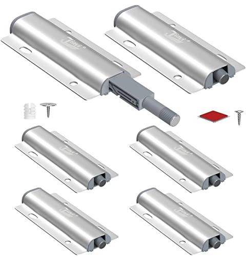 Drucktüröffner Schrank Push to Open Türöffner Jiayi 6 Stück Push Open Magnet Tip On für Türen Möbel Schubladen Drucköffner Schranktür Öffner Druck Magnetschnäpper Drucktüröffner Druckschnapper