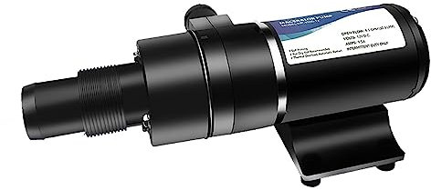 LeTkingok MP-4500 DC 12V/24V Pompa per Maceratore per Acque Reflue, 32L/min Pompa per Acqua Centrifuga Pompa per Acque Reflue di Sentina Max Lift 3,0M 2900RPM (24V)