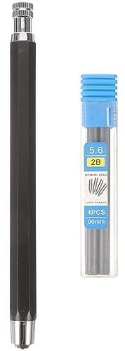 VILLCASE Metallstift Als Druckbleistift Für Schüler Inklusive Minen Mit Komfortablem Griff Und Herausziehbarer Spitze in Transparenter Box Praktisches Schreibgerät