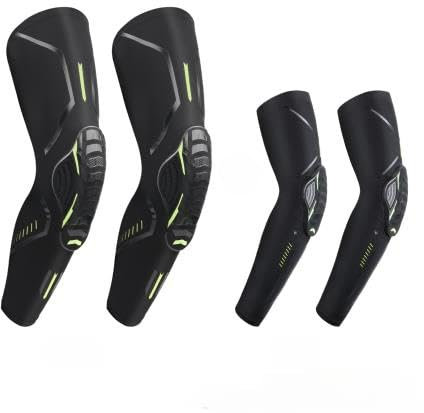 Genouillères et coudières. Protège les coudes,protège - genoux.Fournit un soutien de protection par compression pour le football,le basket - ball,le volley - ball,la course,l'équitation. (C,XL)