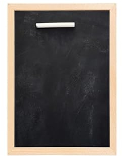 weSTOCK WE-STOCK Schwarze Tafel aus Holz 15 x 20 cm mit Kreide