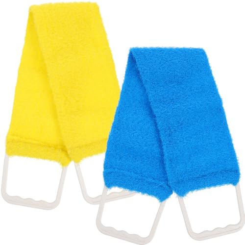 FRCOLOR Sangle Exfoliante Pour Le Dos En Silicone - Lavage des vêtements - Exfoliant - Brosse corporelle - Serviette pour frotter le dos - Sangle de dos - Chiffon à récurer homme