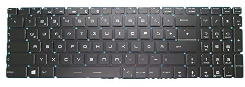 RTDPART Laptop-Tastatur ohne Hintergrundbeleuchtung für MSI V143422GK2 S1N3EDE202SA0 S1N-3EDE202-SA0 Japanisch JP Schwarz Schwarz ohne Rahmen (Kristall-Tastenkappe)