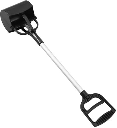 SUPVOX Ramasse-crottes pour Chien à Long Manche Outil De Nettoyage des Déjections en Plastique Solide Noir pour Usage Extérieur Et Intérieur Convient Aux Chiens Et Propriétaires d'animaux