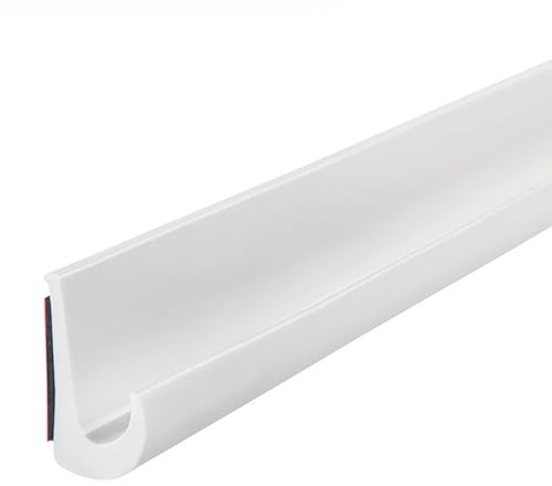 Inscrip Gommatoi per camper, Gommatoio a forma di J per camper, Gommatoi, Deviazione di pioggia sul tetto a forma di J, Gommatoio autoadesivo in PVC a forma di J per camper, per veicolo, camion