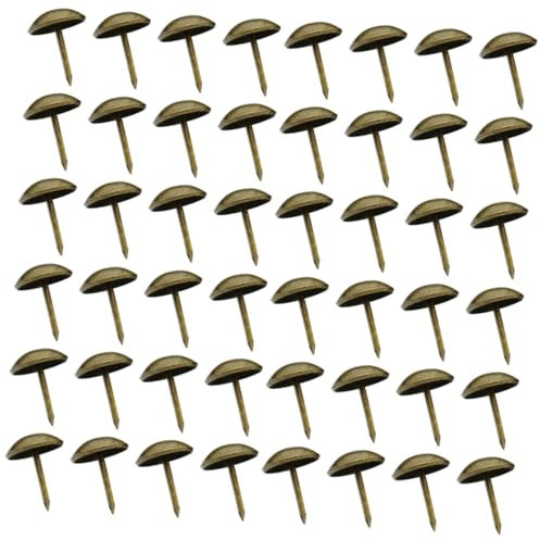OUNONA 400 Pièces clou en laiton clous tapissier clous de tapissier Clous décoratifs Clous en bronze Clous antiques punaises tack antique point rond clou rond en laiton clou antique