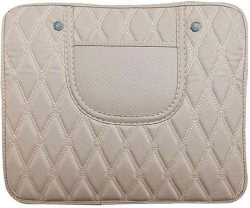 WHLXQ 2 Stück Rückenlehnenschutz Auto für VW Amarok/Beetle/Bora/Caddy/Corrado/EOS/Golf, Rückenlehne Wasserdicht Anti-Schmutzig Kickpad, pflegeleicht,A/Short-Beige