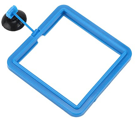 Fisch-Futterring, Fisch-Futterspender für Fische, sicher schwimmend, für Betta, Fischfutter, Urlaub, quadratisch, Aquarium-Futterring mit Saugnapf für Guppy, Betta, Goldfisch,