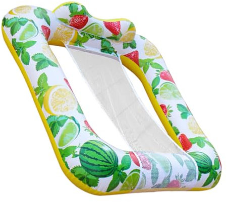 VICASKY Hammock Flottant Pliable pour Piscine Chaise Longue Mesh Respirant Matelas De Baignade Multifonctionnel pour Aquatiques Et Camping Extérieur