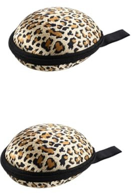 KITANDOVE 2 Stück Silikon-bh-etui Bh-tasche Für Damen Bügelloser Bralette- Dessous-etui Mit Reißverschluss Leopard