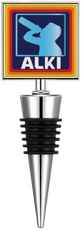 SC Products Alki Wine Stopper Funny Gifts for Men | Aluminium Wine Bottle Stoppers Joke Presents for Him | Funny Secret Santa Gifts for Men Stocking Fillers | Rude Christmas Presents for Him