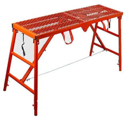 ENWYTE Plateforme de travail d'échafaudage Escabeau Hauteur réglable Pliable multifonctionnelle Pour le lavage des véhicules Nettoyage des fenêtres Travaux d'entretien Échafaudage Échelle de tour(180x
