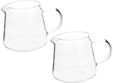 HOLIDYOYO Lot De 2 Tasses à Café En Verre 120 Ml Transparent Multifonctions Pour Lait Et Jus Ustensiles Cuisine Usage Domestique