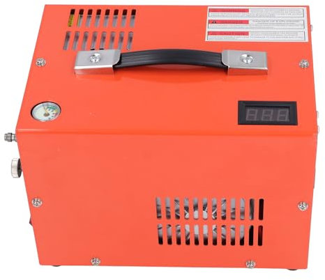 SEAFRONT Compresor de Aire PCP con Exhibición de Temperatura en Tiempo Real de Enfriamiento del Ventilador de 300 Bares Bomba de Aire de Alta Presión 300 W (EU enchufe 220V)