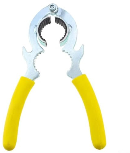 Zilimontt Adjustable Faucet Aerator Removal Wrench with Anti‑Slip Rubber Grip, Carbon Steel Tap Bubbler Spanner for for Kitchen Sink, Washbasin and Bathroom Plumbing Fitting(c)