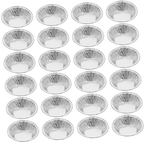 LOLIPPYY Stampi per Crostatine all Uovo Materiale Robusto e Pratico in Foglio di Alluminio 200 Pezzi per Dolci e Torte per Cucina Domestica e Ristoranti