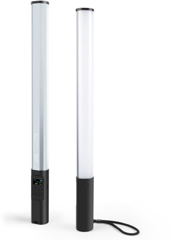 LICAEVEY RGB Photography Light Wand, 2500 to 9000K Dimmable Handheld RGB LED Video Light Stick for Ambulance, TV, Flash, Party