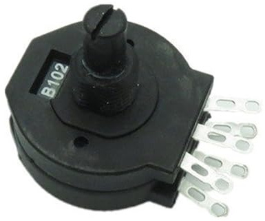 Potentiometer RVS28-B 1K B103/2W insulated shaft/welding machine plastic sealed double 10K 4K7 2K2(Potentiometer with knob RV28P B103 Dual 10K)