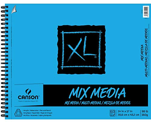 Canson XL Mix Media Pad 14x17, 98 lbs