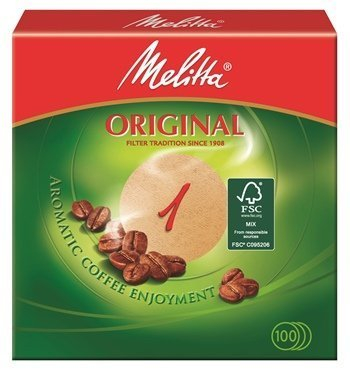 1000 x Rundfilter/KaffeefilterMelitta Original 1 (Rund/Naturbraun)