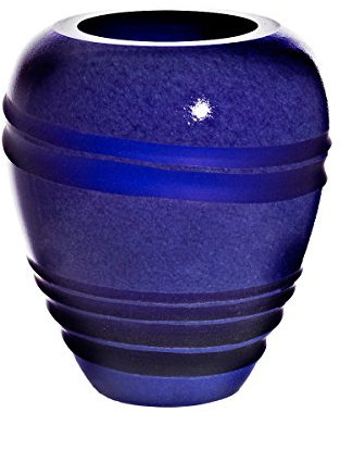Vase Blumenvase Bouquet Vase Jozy Art Queen Blau H 21 cm Handgeformt Jedes Stück EIN Tischdeko Hochzeitdeko Raumdekoration
