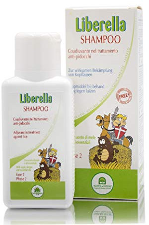 Natura House, LIBERELLA, Shampoo Anti Pidocchi Bambini e Adulti 250ml, Shampoo Pidocchi e Lendini Forte con Oli Essenziali Naturali, Trattamento Preventivo e Coadiuvante, 98,9% Naturale