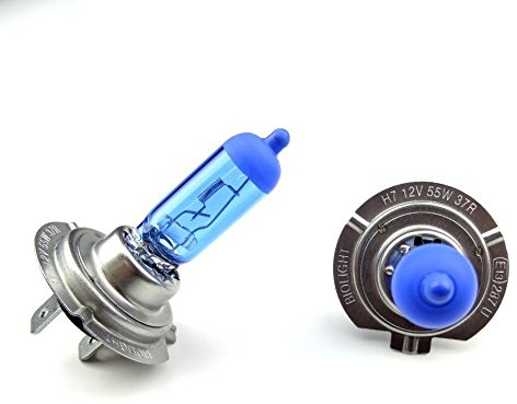 2x H7 12V 55W 6000K E13 Motorrad & Roller Super White Xenon Effekt Superhelle Halogen Lampen Bike & Scooter Jurmann Original