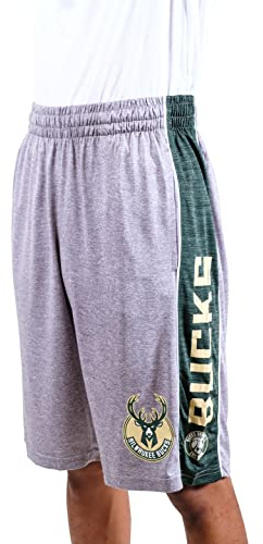 Ultra Game NBA Herren Basketball-Shorts Mesh Athletic Active, Herren, Mesh Athletic Active Basketball Shorts, Grau meliert, XX-Large