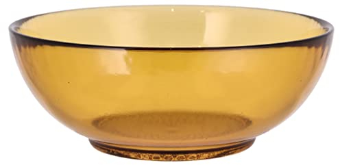 BITZ Kusintha - Cuenco de cristal (20 cm), color ámbar