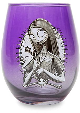 Disney The Nightmare Before Christmas Sally - Bicchiere da vino senza stelo, colore: viola