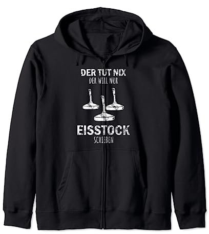 Stockschiessen - Der Tut Nix der will nur Eisstockschießen Kapuzenjacke