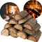 Hardwood Logs Kiln Dried Fire Logs Large 40L Nets - Logs 25cm long for Pizza Ovens & Fire Pits- Ideal for Log Burners & Stoves (5kg)