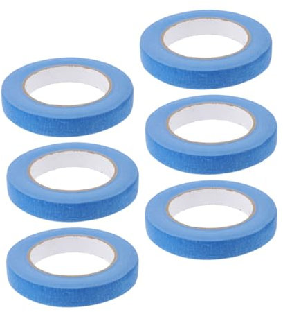 CIMAXIC 6rollen Abdeckband Malerband Papierband Zum Malen Basteln Schutz Von Oberflächen Lackieren Wandbesprühen Einfach Zu Entfernen