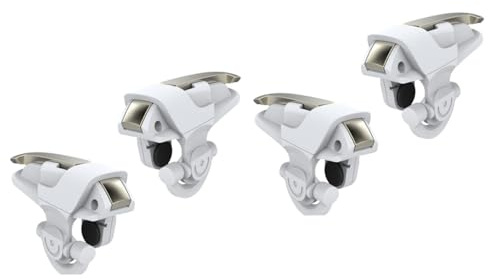 Uonlytech 2 Paar Hühnerunterstützung mobiles Spielen Gaming-Trigger empfindlicher Mobiltelefone Game-Trigger für Telefon Spielauslöser Metall Zubehör Fingerbett Abzug l1 Joystick