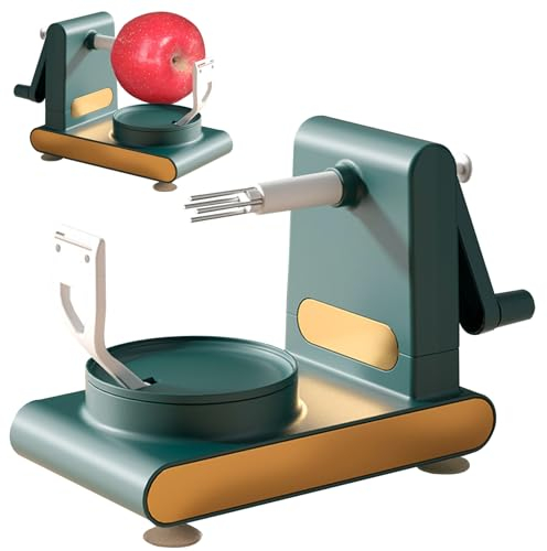 Multi -Obst -Schäler, Obstschäler, Apfelbirnenschäler, Multi -Obst -Schälermaschine, Rotary Potato Peeler Corer, Schäbstellmaschine sicher und schnell Peel Mango -Zitrone, Pfirsich, orange dunkelgrün