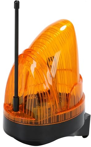 Arcets Warnleuchte Blinklicht Signalleuchte für automatisches Tor 220V Universal mit Antenne 433,92 MHz – LED-Blitzlicht AC/DC 12V – 265V, Weitspannend, Wasserdicht, inklusive Montagesupport
