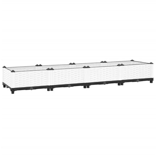 Somanki Hochbeet 160x40x23 cm Polypropylen, Palettenrahmen, Hochteich, Gemüsebeet, Kräuterregal Balkon, Blumenbeet, Kräuterspirale, Tomatenbeet, Pflanzhochbeet - 153307