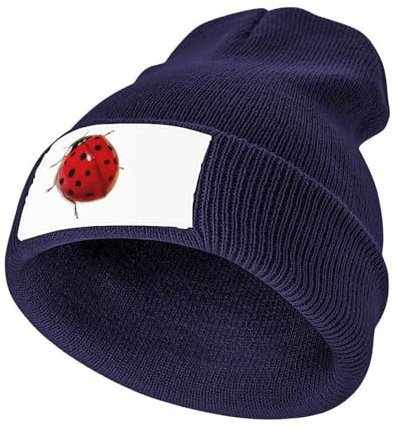 Cmagnifico Bonnet tricoté en forme de coccinelle, bonnet d'hiver pour homme, femme, comme sur l'image, Taille unique