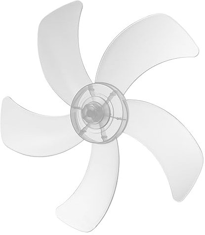 Pales de Ventilateur 37cm à 5 Pales en Plastique Blanc