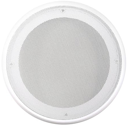 BaotyJie Parrilla de Altavoz de Coche 8 Pulgadas, Altavoz Rejilla Cubierta Cubierta de Altavoz de Techo Blanco de 245mm de Diámetro, Protector para Bocina de RV, Casa y Modificaciones Marinas 8inch
