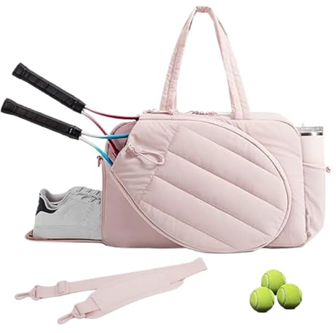 Generisch Tennistasche | Große Sporthandtasche Tennisschlägertasche für Damen,Aufbewahrungstasche Für Sportbüro Pendelgericht Geschäftsreise